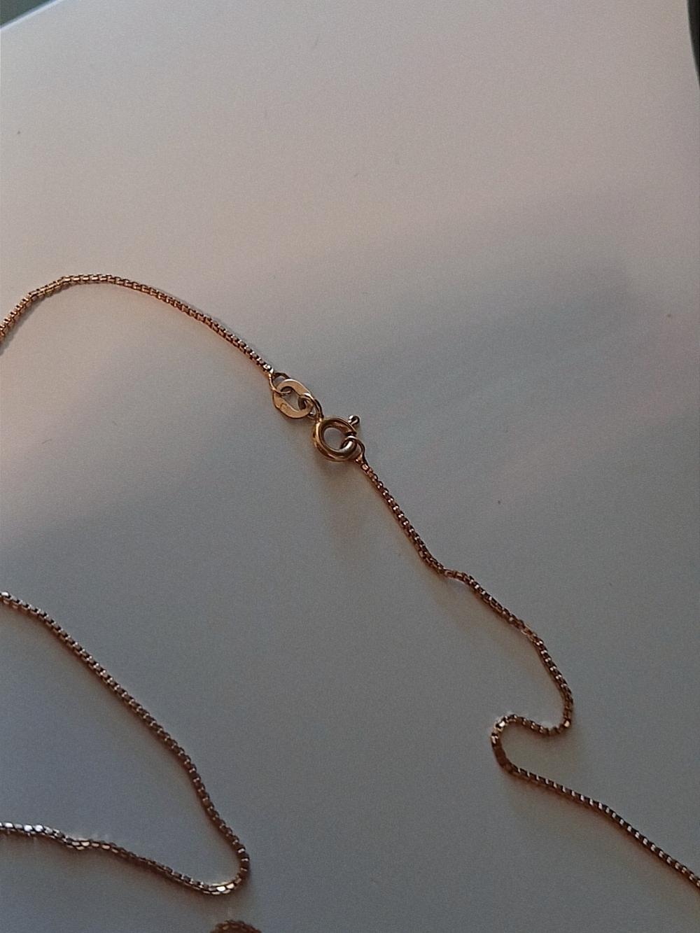 Delicate Rose Gold Chain Necklace - Classic Women’s Jewelry 14 K New